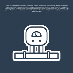 Poster - Pop art Smart sensor system icon isolated on color background. Internet of things concept with wireless connection. Vector