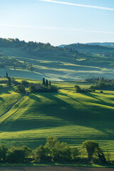 Beautiful Toscany landscape view in Italy