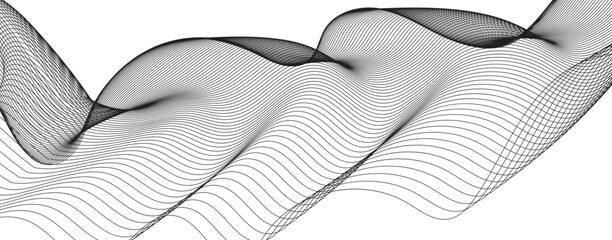 illustration of an background with waves. abstract background with lines