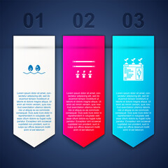 Poster - set plant, smart farm with bulb and plant and farming technology. business infographic template. vec