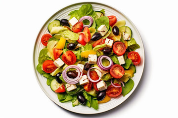 Mediterranean Majesty: Iconic Greek Salad - Vibrant Culinary Showcase