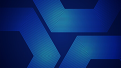 Wall Mural - dark blue simple abstract background with lines in a geometric style as the main element.