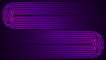 Poster - Dark violet simple abstract background with lines in a geometric style as the main element.