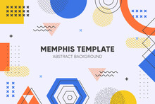 Abstract Minimal Background With Memphis Geometry Style