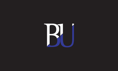 BU, UB, U, B Abstract Letters Logo Monogram	