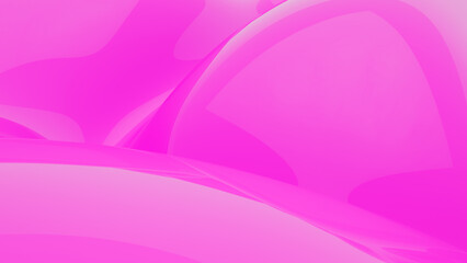 Wall Mural - Abstract pink background. Smooth pink wave. Glossy Plastic. Pastel luxury texture. 3d rendering
