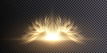 Glowing Stylized Angel Wings On A Transparent Background. Wings Overlay Light Effect Vector.