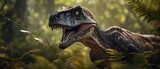 Fototapeta  - tyrannosaurus rex dinosaur raptor angry