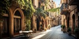 Fototapeta Uliczki - Barcelona Gothic Quarter Street