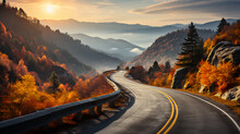 Mountain Highway - Fall - Autumn - Peak Leaves 