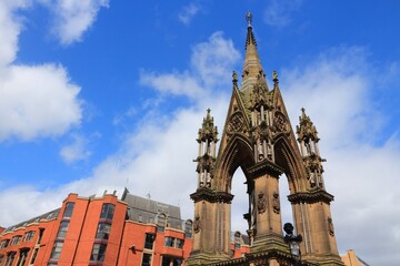 Canvas Print - Albert Memorial in Manchester UK