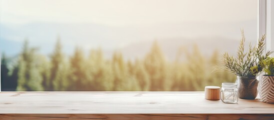 Poster - Interior of a home with table and window