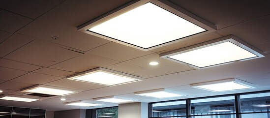 Sticker - Office building light fixture with modern design and LED technology