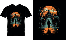 Halloween T-Shirt Design,Thanksgiving T'shirt Design,Ready For Print,Black Cat Pumpkin,Halloween Pumpkin T-shirt Design Vector, 6