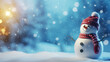 © LabirintStudio - A snowman dressed in a festive hat