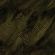 Golden zig zad diamond art grid with black water color effect