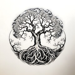 Wall Mural - tree with roots