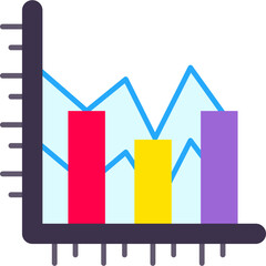 Canvas Print - Bar chart Icon