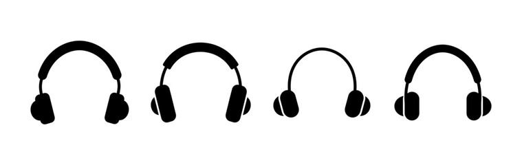 Headphone icon vector. headphones earphones icon. headset