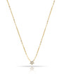 Golden Necklace for women isolated on white background