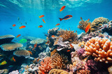 Fototapeta Do akwarium - 常夏の珊瑚礁