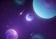 purple galaxy background ai generated