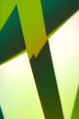 Wall Mural - Abstract background with green lines. Generative AI