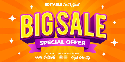 Wall Mural - Big Sale Text Effect