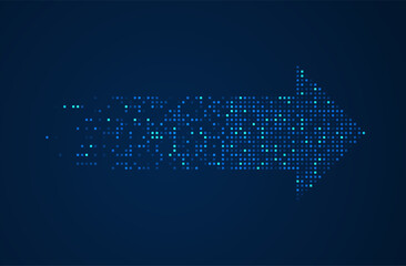 Wall Mural - abstract arrow direction. technology background