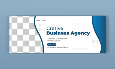 Wall Mural - Corporate Business Facebook Cover Banner Design. business marketing banner template.