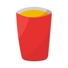 red glass drink party holiday element icon