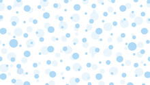 White Seamless Pattern With Blue Drops