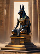 Anubis mummy dog head face egypt mythology vintage