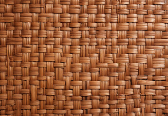 Wall Mural - A Macro Shot of Bamboo Weaving