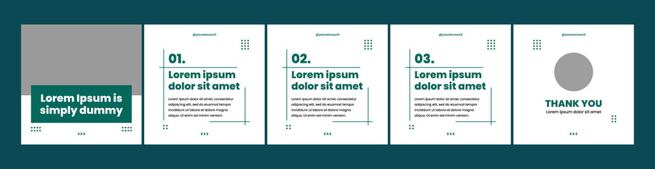 editable carousel template for social media posts