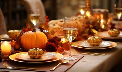 Sticker - Thanksgiving table setting