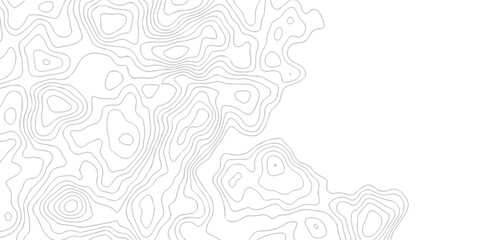 Wall Mural -  Black and white lines seamless Topographic map patterns, topography line map. Vintage outdoors style. The stylized height of the topographic map contour in lines and contours isolated on transparent.