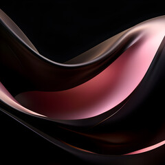 Aufkleber - Abstract black and pink wave design. Background for banner, poster, flyer, book covers
