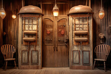 Old Western Style Saloon Doors