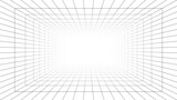 3D room perspective grid background