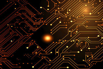 The printed circuit board of a modern computer. Motherboard for electronic systems and equipment.