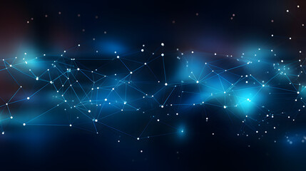 Abstract futuristic network lines background. Network technology abstract concept wallpaper.