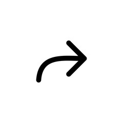 Fototapete - share arrow icon reply send forward icons button	
