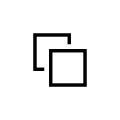 Fototapete - layers icon symbol. open new window tab icons - copy file document icon sign