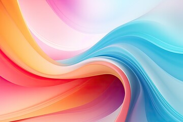 abstract background with smooth lines in pink, blue and orange colors, abstract background. colorful