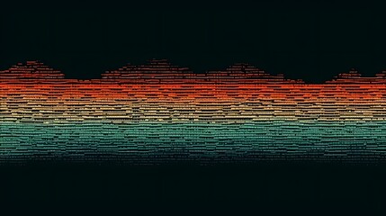 Wall Mural - design abstract digital pixel noise glitch background, error video tv damage.