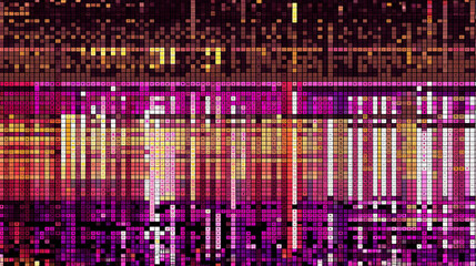 Wall Mural - design abstract digital pixel noise glitch background, error video tv damage.