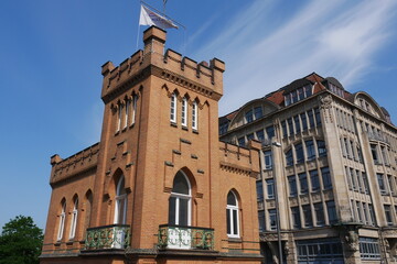 Wall Mural - Kranwärterhaus am Binnenhafen Hamburg