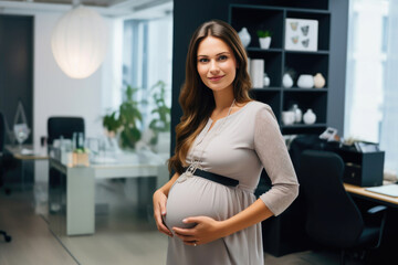 Wall Mural - Embracing Change: A Pregnant Professional's Fresh Chapter