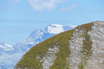 Sticker - The mountains, lakes, glaciers and landscapes of the upper Blenio Valley, near the village of Campo Blenio, Switzerland - August 2023.